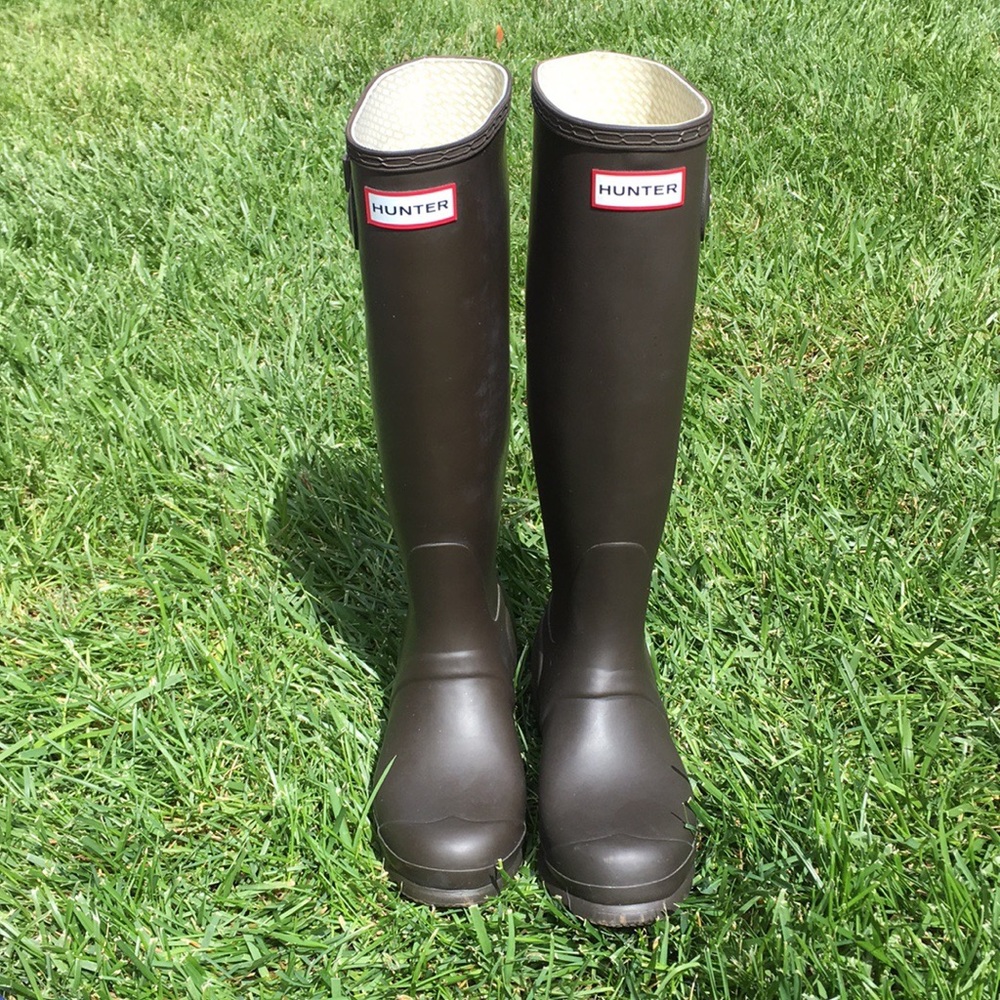 Hunter Brown Tall Rainboots 5
